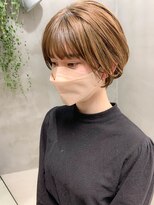 テトヘアー(teto hair) ショートボブ、アッシュブラウン、明るめカラー、イルミナカラー