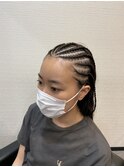 コーンロウハーフ(地毛)
