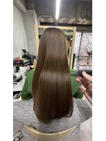 ヴィア(via) オリーブグレージュ×髪質改善カラー