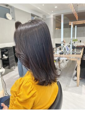 ガリカ 蔵前(Gallica) 【佐久間史将】くびれミディx地毛風カラー/顔周りレイヤー<蔵前>