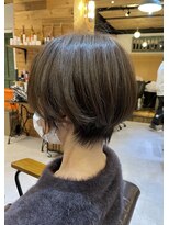チリンバイロストシティー(Chillin by LOSTCITY)&nbsp;ショートボブショートカットアッシュカラー髪質改善