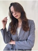 韓国女優風レイヤースタイル