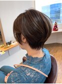 グレージュカラー×大人ショート