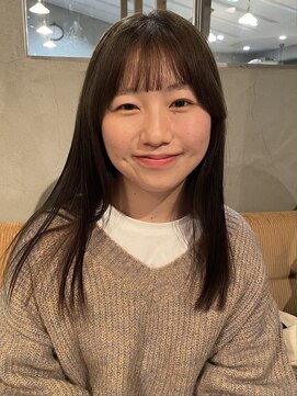 ヘアーミュゼ 井田店(Hair Musee) 顔まわりカット × オリーブベージュ