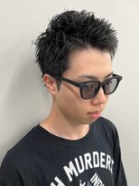 セプト 博多(SEPT.)&nbsp;スパイキーショート　アップバング　黒髪　ツーブロック　爽やか