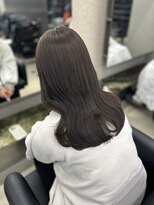 ペレ 栄店(PELE) デザインカラー/レイヤーカット/ウェットヘア/オリーブベージュ