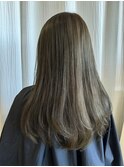 ブリーチなしオリーブグレージュ