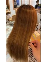 ニコ ヘアリラクゼーション(Nico hair relaxation)&nbsp;艶感ストレート×ハニーベージュ20代30代40代大人可愛いロング