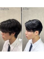 アッシュ 桜木町店(Ash)&nbsp;横浜”曲がる縮毛矯正ニュアンスメンズ縮毛矯正