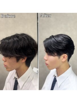 アッシュ 桜木町店(Ash) 横浜”曲がる縮毛矯正ニュアンスメンズ縮毛矯正