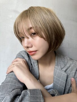 ロンドエニカ 大宮(Lond enika) 黒髪ボブルフネビージュ小顔ワンレンスペインカール大宮