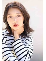 ウル(ulu)&nbsp;外はねミディアム　透明感カラー　白髪ぼかし　名東区