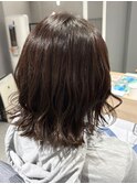 ◎ラベンダーブラウン/切りっぱなしロブ