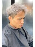 ～シルバーカラー刈り上げツーブロックショート～【Ria 梅田】