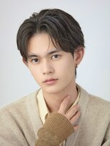 オーシャントーキョー サニー 原宿(OCEAN TOKYO Sunny)&nbsp;フェザーパーマセンターパートニュアンスパーマ韓国マッシュ黒髪