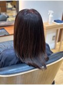ツヤ髪ロング髪質改善白髪染めハイライト30代40代元町中華街