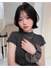 【平日★17:00以降限定】カット(ボブ)＋カラー＋水素トリートメント/ ￥7500