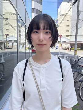 カフ(CAF) CAF FUKO レイヤーボブ/ブラウン/暗めカラー/大阪心斎橋