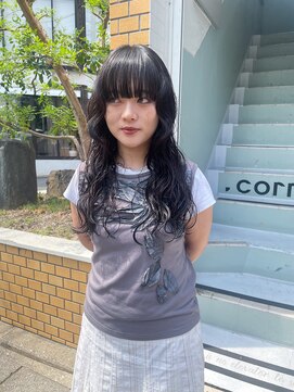 チクロヘアー(Ticro hair) ＠Luca  黒髪パーマ