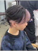 女子ウケ1位ホワイトピンクインナーカラー
