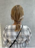 シンプルヘアアレンジ