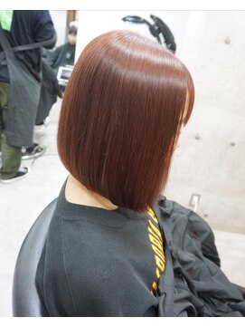ヘアテリア リュウ 大塚(hair teria ryu) レイヤーボブ/レッドブラウン
