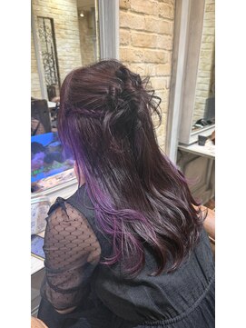 シャル オカチマチ 上野御徒町(shalu) 【AMI】インナーカラー × ヘアアレンジ