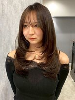 キャパ セントラル 天神 大名店(CAPA central)&nbsp;ベージュカラー 透明感カラー ロングレイヤー 髪質改善　20代
