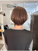 くせ毛マッシュショート