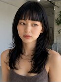 レイヤーカットナチュラルレイヤー顔周りレイヤー顔周りカット