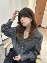 ジーナ 吉塚(Zina)&nbsp;韓国風ハッシュカット×ブラウン【福田】吉塚美容室 レイヤー