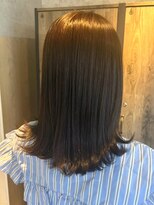 ナフィ バイ エイム 町田店(Nafie by eim)&nbsp;艶感たっぷり♪まとまる大人のナチュラルミディ/ダークブラウン