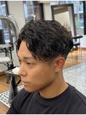MEN’S/サーフカール/刈り上げセンターパート/表参道駅/青山 