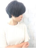 【morio池袋】大人可愛い小顔ブランジュワンサイドショート