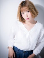 カバーヘア ブリス 大宮西口(COVER HAIR bliss) *bliss大宮*個性的インナーカラー♪前下がり小顔フレンチボブt