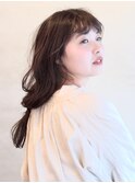 【ラフウェーブ】ナチュラルおさげ