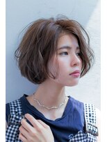 キャメル ヘアーデザイン(Camel hairdesign) ウェット&ルーズなカジュアルボブ×アッシュオリーブ