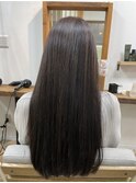 ロングヘアにツヤカラー×白髪染め&ヘッドスパも人気◎