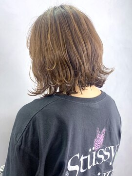 アイティー バイ アルバム 中野店(IT by ALBUM) 切りっぱなしボブ_マッシュショートフェザーバング_ba331354