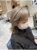 【白髪ぼかしハイライト】