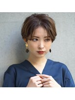 アトリエ フェム(atelier.fem) atelier.fem センターパート×ハンサムショート