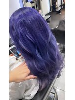 ヘアーデザイン ジェルム(Hair Design germe)&nbsp;ブルーラベンダー　ブリーチモデル　#HIYORI