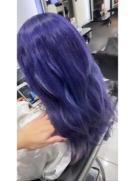 ヘアーデザイン ジェルム(Hair Design germe) ブルーラベンダー ブリーチモデル #HIYORI