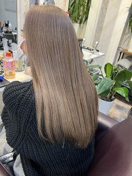 ヘアーエポック(hair epoque) ミルクティーベージュケアブリーチダブルカラー