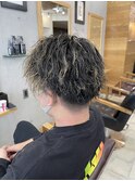 ハイライトツイストスパイラルパーマ波巻きパーマ