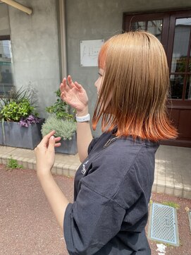 ルブランヘアギャラリー(Le blanc hair gallery) beige×orange