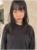 【藤沢/辻堂】姫カット/レイヤー/ウルフ/顔まわり/黒髪ロング