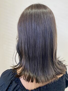 ルヴェール 茜部店(LeVert) ブリーチ無し透明感グレージュ×oggiotto20工程Tr