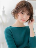 ツートンカラー韓国風ゆるふわボブウルフc5上尾20代30代40代