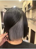 インナーカラー　シルバー